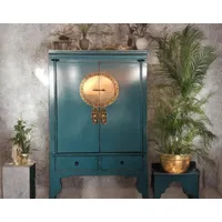Opium outlet Chinesischer Hochzeitsschrank asiatischer Kleider-Schrank China Kommode orientalisch