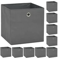 VidaXL Aufbewahrungsboxen 10 Stk. Vliesstoff 32 x 32 x