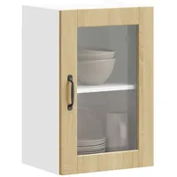 VidaXL Küchen-Hängeschrank mit Glastür Porto Sonoma-Eiche
