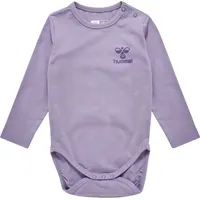 Hummel hmlMINO langarm Baby-Body 1196 | lavender gray 74