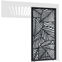 Weide Dekorative Aluminium Wand für Weide Pergola 1,13m Blattdesign