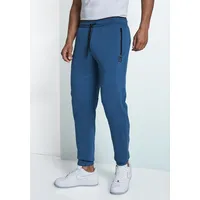 John Devin Sweathose Jogginghose mit seitlichen Taschen und Bindeband