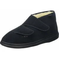 Fischer Schuhe Unisex-Klett-Hausstiefel für Herren, schwarz Gr. 37