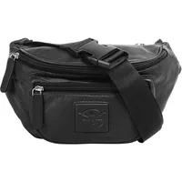 Chiemsee Gürteltasche, echt Leder, schwarz