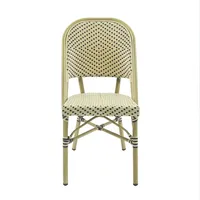 Essentials Paris Bistrostuhl Rattan – Bambus-Weiß/Schwarz