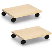 Zeller Transportwagen ZELLER PRESENT, beige (natur), B:27,5cm H:75cm L:35cm,