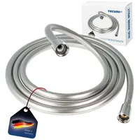 Tecuro Premium Brauseschlauch 3,00 m, verdrehsicher, silberglatt, ktw/dvgw -
