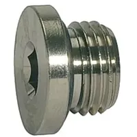 Riegler Verschlussstopfen, O-Ring »value line«, G 1/8, Messing vern.