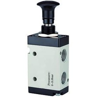 Riegler 3/2-Wegeventil, Druckknopfbetätigung, »3L«, G 1/8, 500l/min