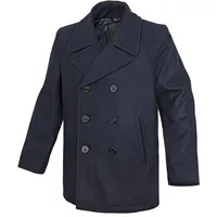 Mil-Tec US Navy Pea Coat, Tuch dunkelblau, Größe L