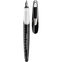Herlitz 11162476 Schul-Füllhalter (my.pen) M-Feder schwarz/weiß LW