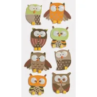 Heyda Eulen Sticker Mix 7,5 x 16,5 cm
