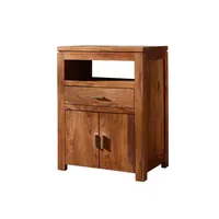 Massivmoebel24 Kommode Akazie 55x40x75 golden honey lackiert shaman 57