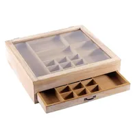 DESIGN DELIGHTS Sortierkasten, Natur, Holz, 36x15x40 cm, Ordnen |