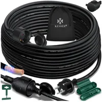 Kesser KESSER® Verlängerungskabel mit Schutzkappe Outdoor - für Innenbereich