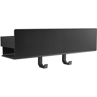 Designfabrik Hamburg Duschablage Schwarz, Metall, Rechteckig, 30x8x9 cm, Badezimmer,,Duschregale