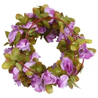 VidaXL Weihnachtskränze Blumen 6 Stk. Helllila 250 cm