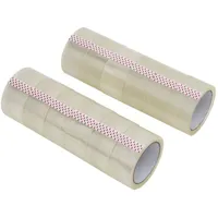 VidaXL Paketklebeband 12 Stk. Transparent 48 mm x 66