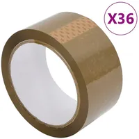 VidaXL Paketklebeband 36 Stk. Braun 48 mm x 66