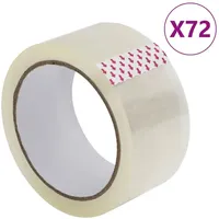 VidaXL Paketklebeband 72 Stk. Transparent 48 mm x 66