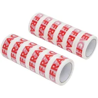 VidaXL Paketklebeband 12 Stk. FRAGILE Aufdruck Weiß 48 mm