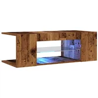 VidaXL TV-Schrank mit LED-Leuchten Altholz-Optik 90x39x30 cm