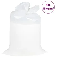 VidaXL Sitzsackfüllung EPS 50 L Weiß 18 kg/m3 -