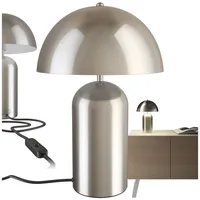 Tectake Retro-Tischlampe, Pilzdesign im 70er Jahre Stil, indirektes Licht,