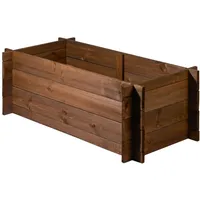 Dobar Steck-Hochbeet Massivholz 117 cm x 58,5 cm x