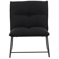 VCM Livetastic Sessel Schwarz Metall, Textil, 62x78x83 cm Stühle