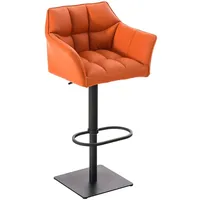 CLP Barhocker Damaso Kunstleder orange/schwarz