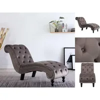 VidaXL Chaiselongue Loungesessel grau