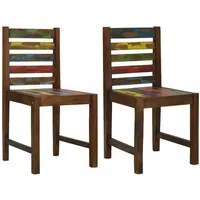 VidaXL Esszimmerstühle 2 Stk. Altholz Massiv