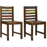 VidaXL Esszimmerstuhl Holz mehrfarbig 2 Stk.