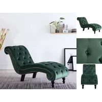 VidaXL Chaiselongue Grün Samt