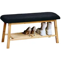 KESPER | Polster-Sitzbank, Material: Bambus, Polyester, Maße: 90 x