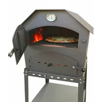Acerto acerto® Profi Pizzaofen für den Garten - 64x63x68
