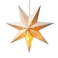MARELIDA LED Papierstern Weihnachtsstern Faltstern 10LED D: 40cm Batterie