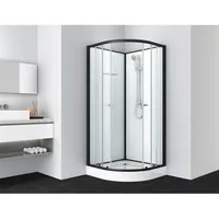 SANOTECHNIK Komplettdusche »BELA«, Viertelkreisdusche, schwarz