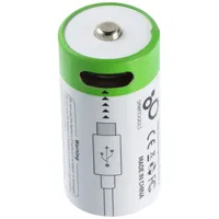 AccuCell Rundzelle 16340, CR123, Li-ion, 3,7V, 700mAh, 2,6Wh, mit