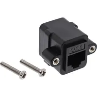 InLine Patchkabelkupplung Cat.6, UTP 2x RJ45 Buchse, zum Einbau