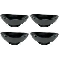 DanDiBo Ambiente DanDiBo 4x Dipschalen Melamin Set Schwarz 759
