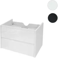 Mendler Waschbeckenunterschrank HWC-B19, Waschtischunterschrank Waschtisch Badezimmer, hochglanz Soft-Close 50x60cm