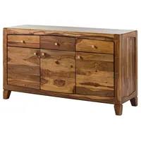 MASSIVMOEBEL24.DE Sideboard 140 x 80 x 45 cm braun