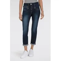Herrlicher 7/8-Jeans Shyra Cropped Denim mit tiefsitzenden Taschen vorne