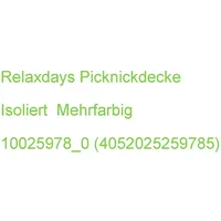 Relaxdays Picknickdecke isoliert mehrfarbig 200,0 x 200,0 cm