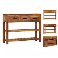 VidaXL Sideboard mit 3 Schubladen 110x30x80 cm Massivholz Akazie