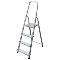 Proregal Metal Single Giraffe Einseitige-Aluminium-Bügelleiter 3 Stufen 121 cm