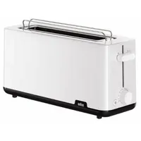 Braun HT1110WH Breakfast1 Langschlitz-Toaster Weiß/Schwarz