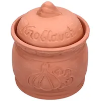 Mambocat Knoblauchtopf Terrakotta braun Ø 12,8 cm